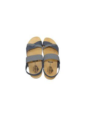 Plaktons Women's Gel Touch Sandals Size 11 Blue Straps Cork Sole Comfortable Sum